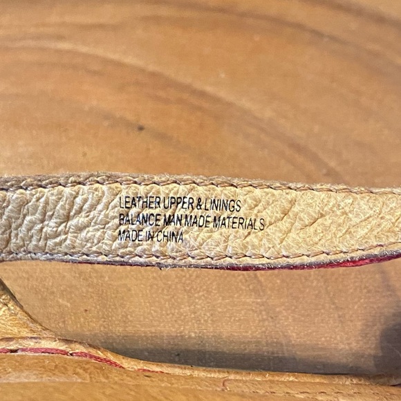 Born Red Leather Floral Sandals - Picture 8 of 11